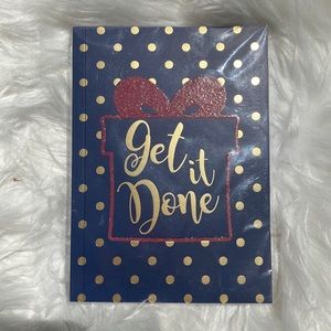 🔥Blue Lined Notebook with Gold Polka Dots / Get it Done / Avenue 9